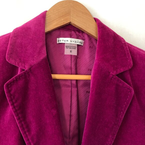 Magenta Velour Jacket - Picture 6 of 6